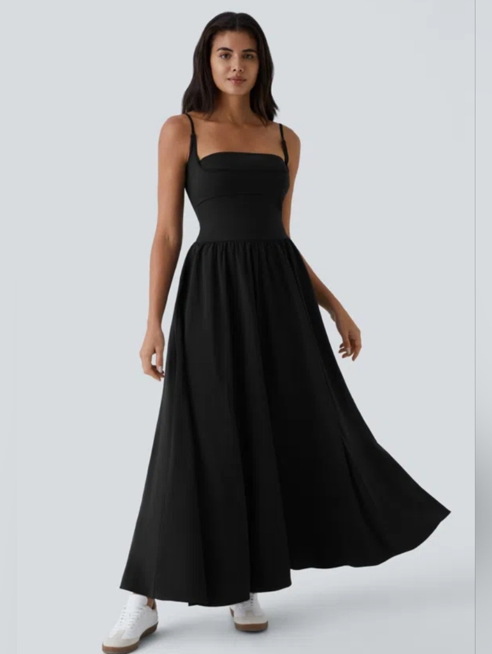 Halara Breezeful™ Backless Side Pocket Flowy Flare Maxi Slip Dress 👗